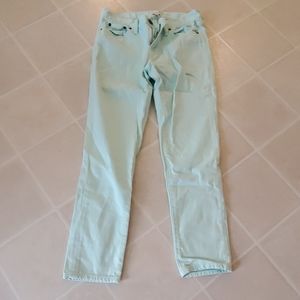 Teal J. Crew Stretch Jeans